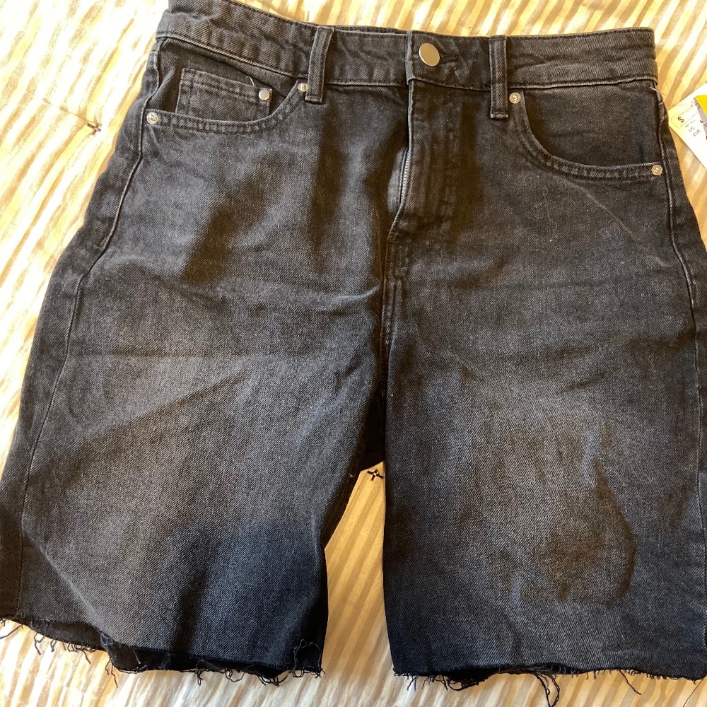Grey Jean Shorts